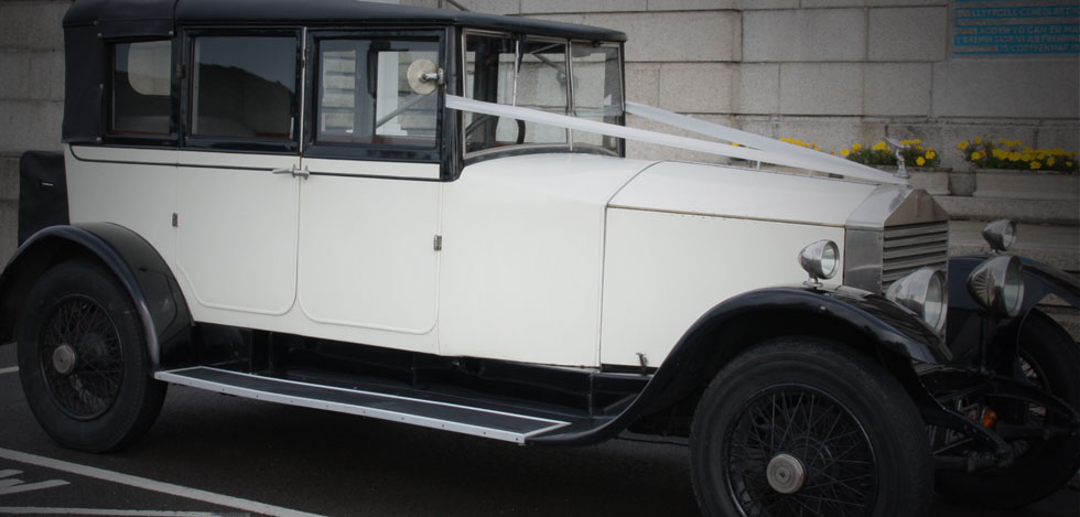 1928 Rolls Royce Landaulette for hire as a wedding car